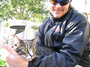 Chairman Meow and Alex Scott